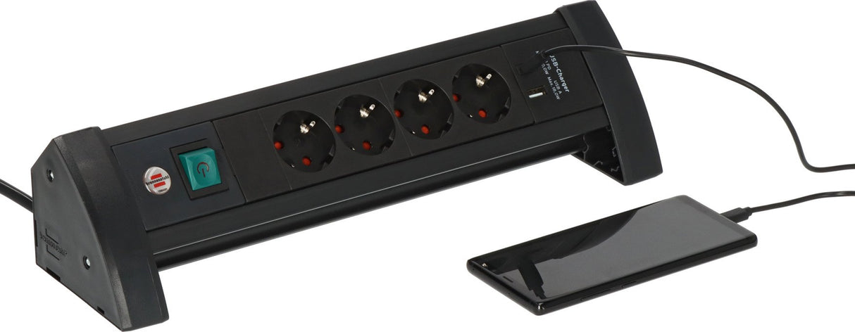 EAN 4007123694594 - Brennenstuhl 1156250544 base múltiple 1,8 m 4 salidas AC Interior Negro imagen 3