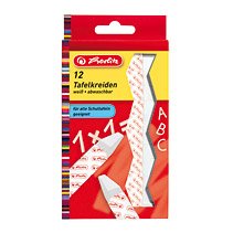 Herlitz Tafelkreiden Blanco 12er Paquete Colgante.