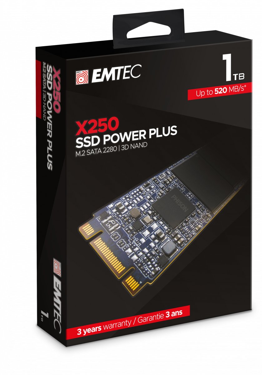 Disco Ssd Emtec 1tb X250 M.2 Gb Serial Ata Iii 3d Nand