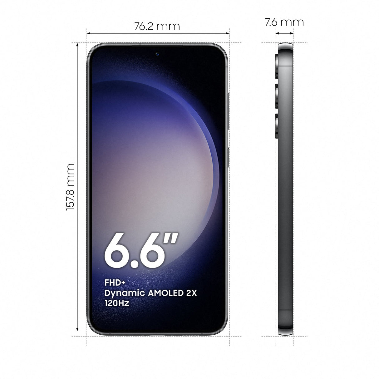 EAN 8806094725650 - Samsung Galaxy S23+ SM-S916B 16,8 cm (6.6") SIM doble Android 13 5G USB Tipo C 8 GB 512 GB 4700 mAh Negro imagen 3