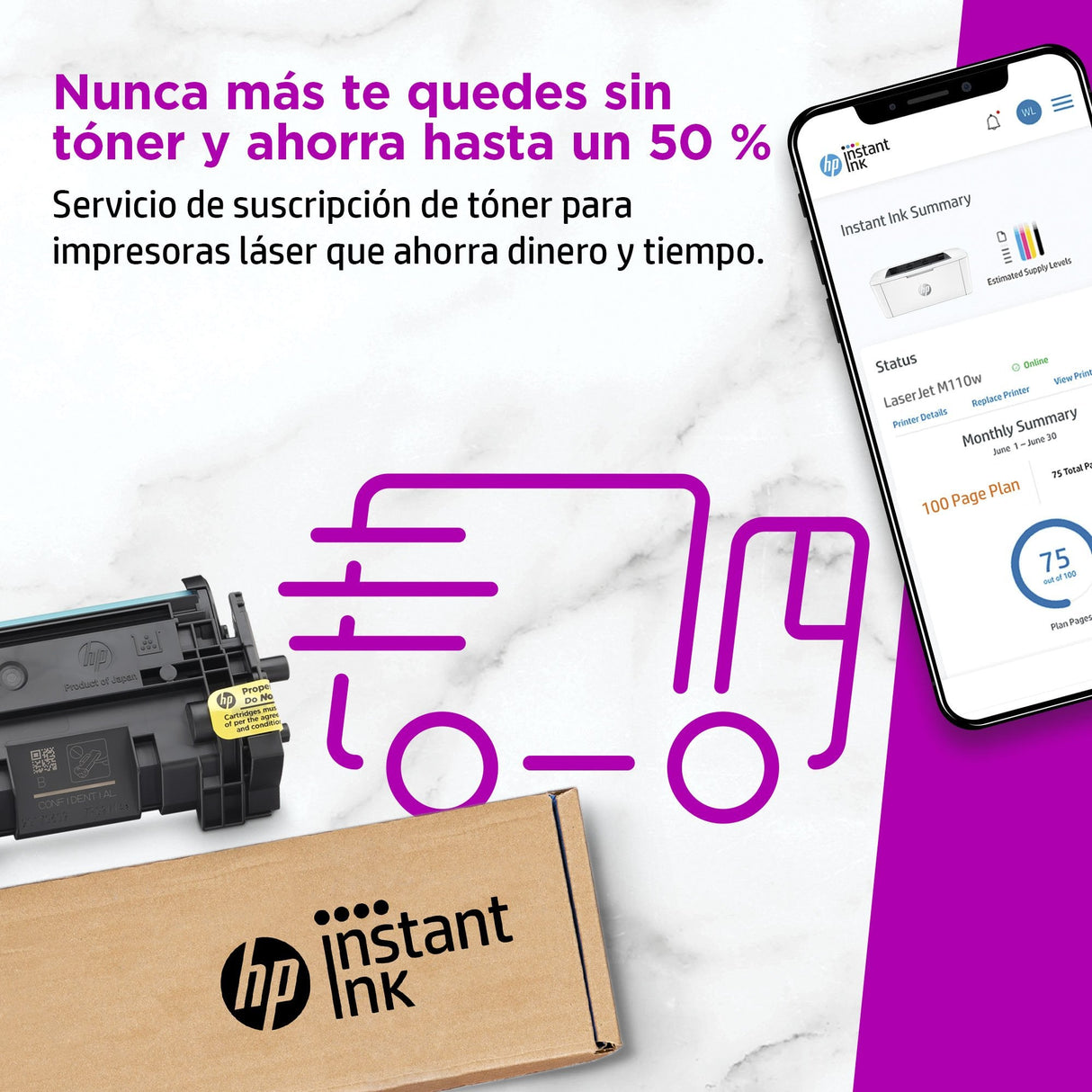 Impresora Láser Monocromo Hp Laserjet M110w Wifi Blanca