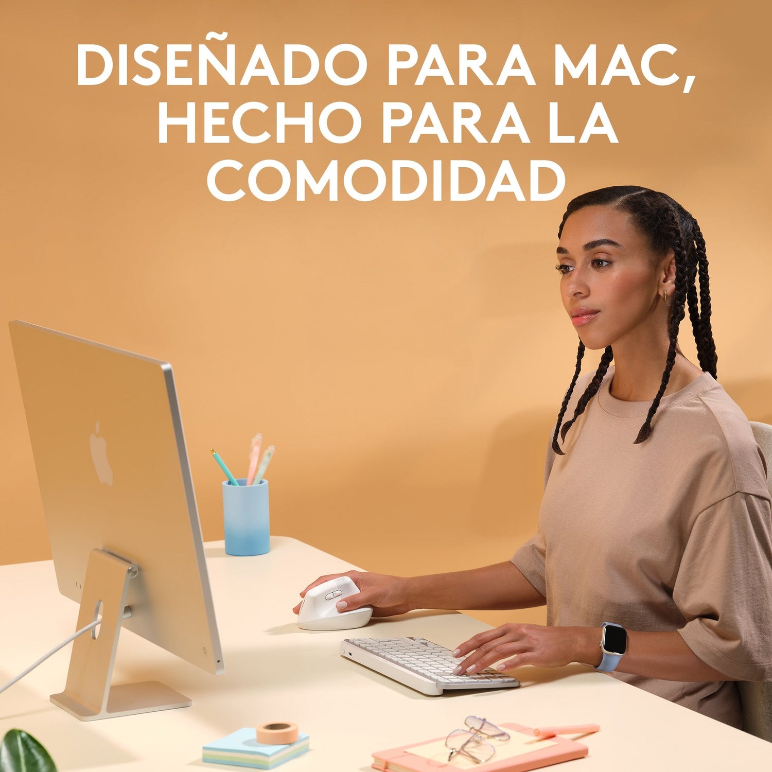 Logitech Lift For Mac Ratón Rf Wireless + Bluetooth Óptico 4000 Dpi