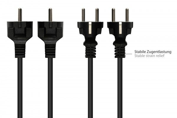 Good Connections Contacto De Protección Conector Macho An C13 Negro. 3m