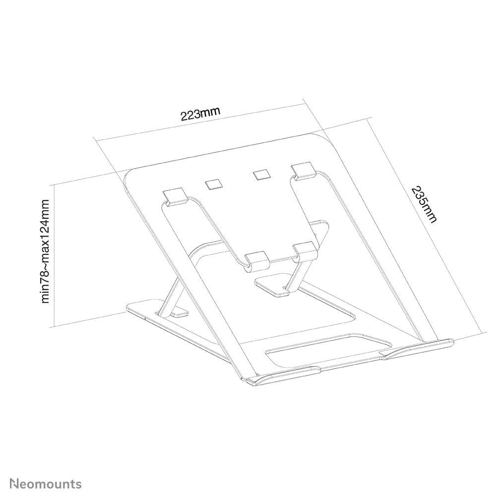 EAN 8717371448295 - Neomounts NSLS085GREY soporte para ordenador portátil Gris 43,2 cm (17") imagen 9