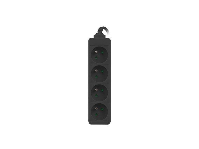 EAN 5901969419504 - Lanberg PS0-04E-0100-IEC-BK base múltiple 1 m 4 salidas AC Interior Negro imagen 1