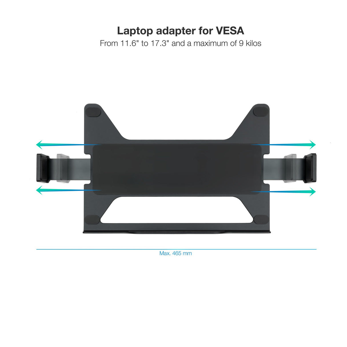 EAN 8433281012240 - TooQ TQLH1117-B soporte para ordenador portátil Soporte articulado con bandeja para ordenador portátil Ne imagen 2