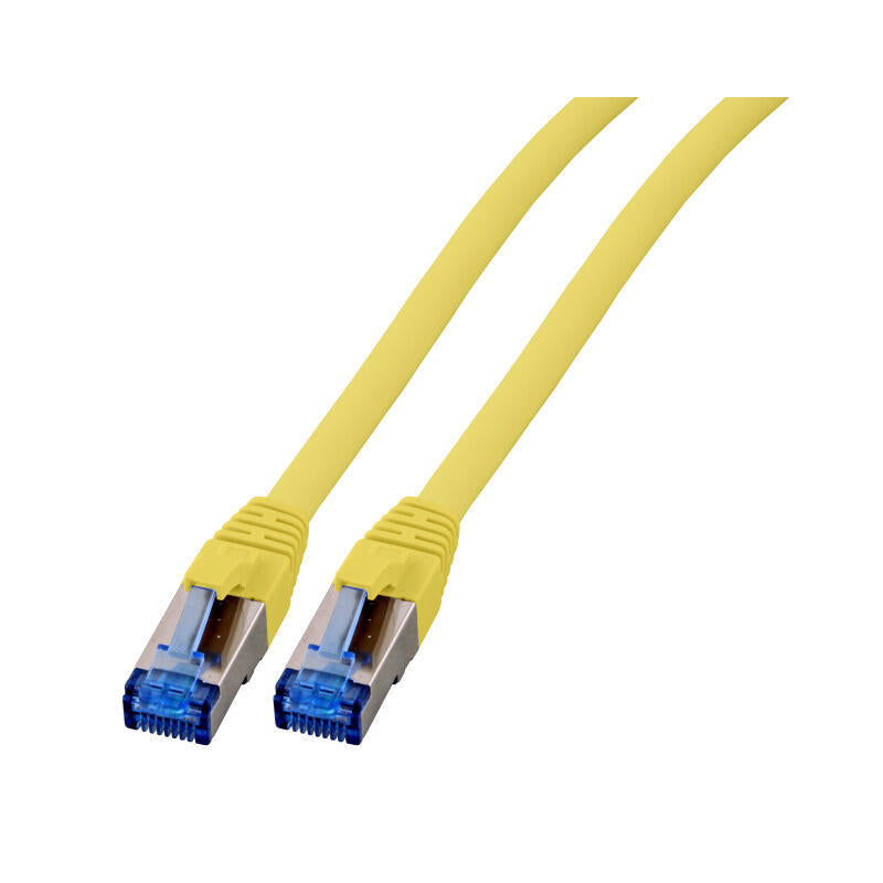 Efb Rj45 Patchk. S Ftp Cat.6a Cat7 Tpe Superflex 0.25m Gelb