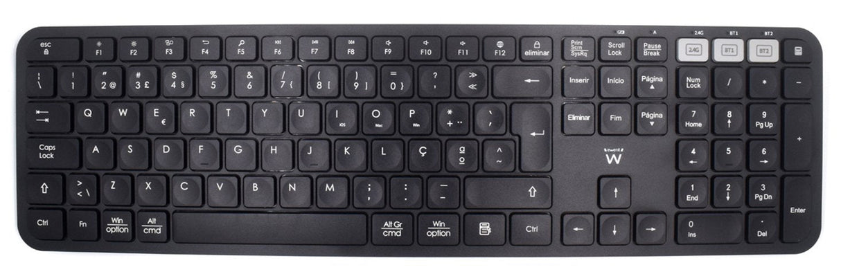 Ewent Teclado Inalambrico - Modo Ahorro De Energia - Disposicion Portuguesa Qwerty Pt - Receptor Usb-A 2.4hz - 1x