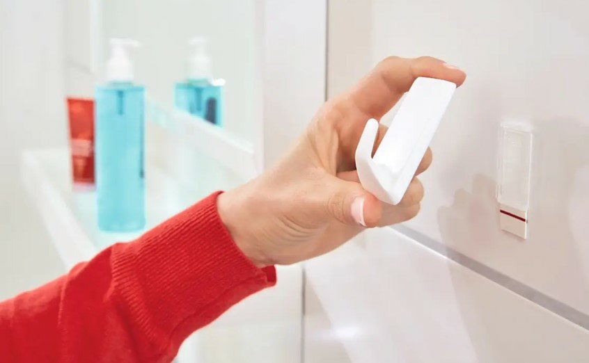 Tesa Powerstrips Interior Gancho Toallero Negro 2 Pieza