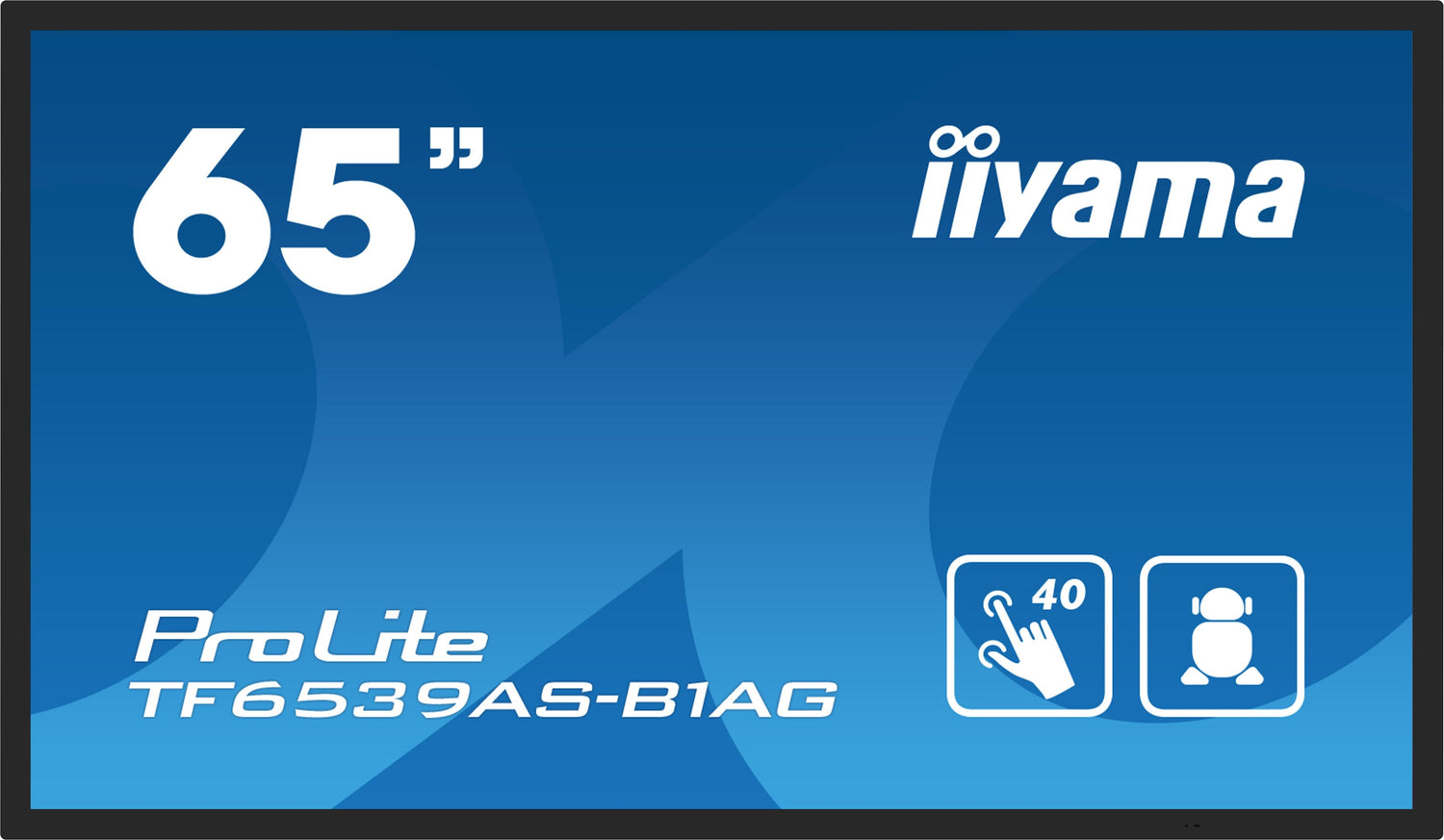 EAN 4948570123902 - iiyama TF6539AS-B1AG pantalla de señalización Pantalla plana para señalización digital 163,8 cm (64.5") L imagen 1