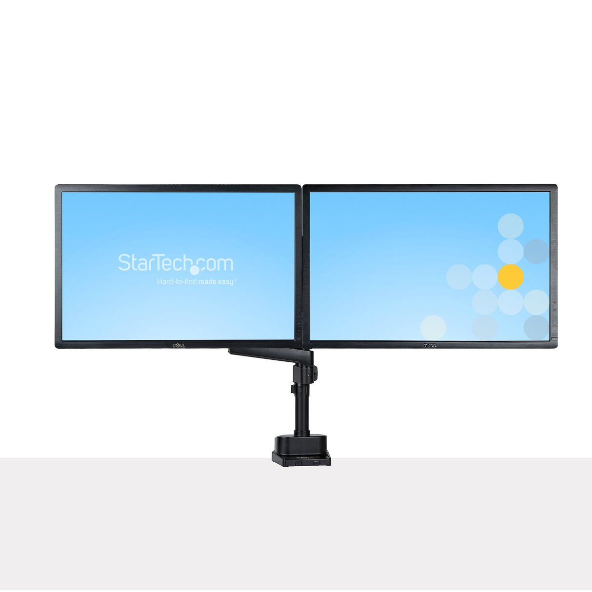 EAN 65030892537 - StarTech.com ARMDUALPIVOT soporte para monitor 81,3 cm (32") Escritorio Negro imagen 3