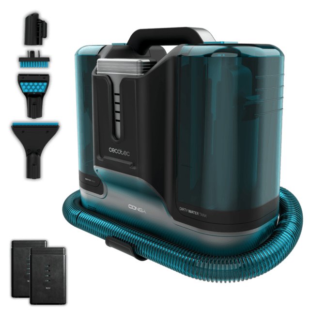 EAN 8435484086660 - Cecotec 08666 máquina de limpieza de alfombras De mano Seca y húmeda Negro, Azul imagen 1
