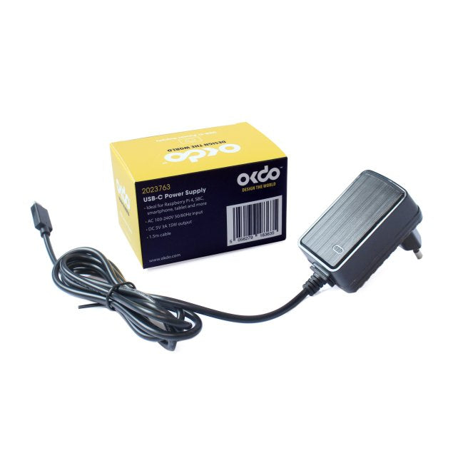 EAN 5056279183635 - OKdo 2023763 adaptador e inversor de corriente Interior 15 W Negro imagen 2