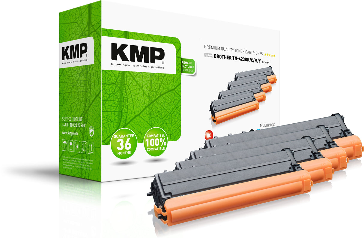 Kmp Tóner Compatible Para Brother Tn-423bk C M Y Multipack B-T101xm