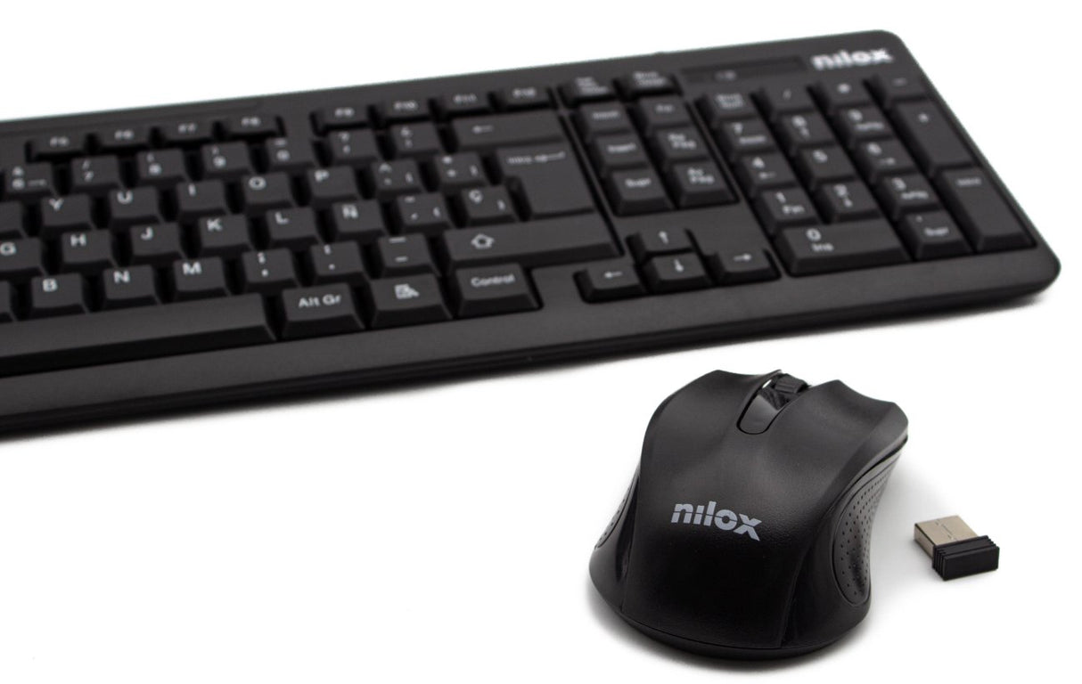 EAN 8436556146152 - Nilox NXKMWE0001 teclado Ratón incluido Universal RF inalámbrico QWERTY Español Negro imagen 15