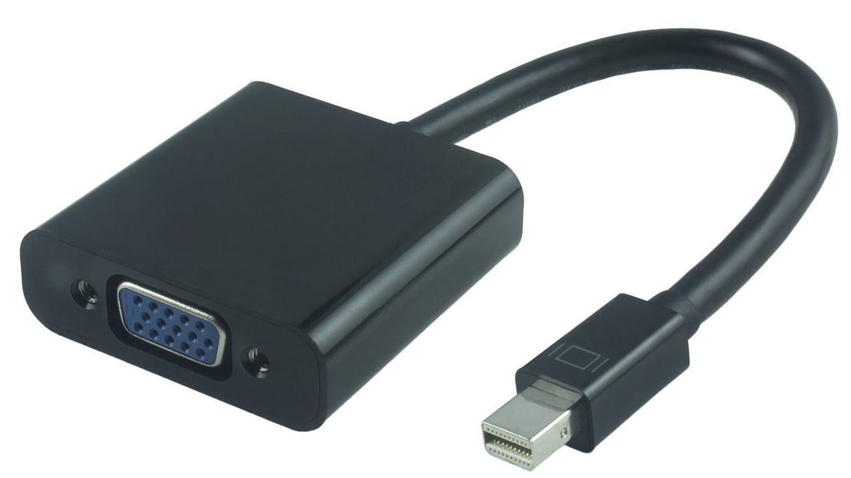 Microconnect Mdpvga2b Adaptador De Cable De Vídeo 0,15 M Mini Displayport Vga (D-Sub) Negro