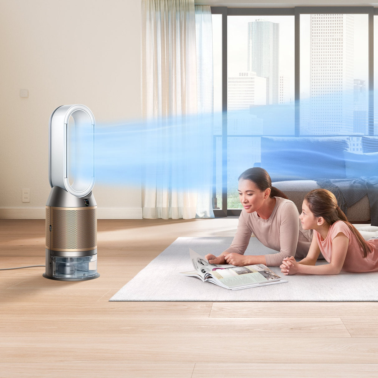 Dyson Purifier Humidify+Cool Formaldehyde 62,4 Db 40 W Blanco, Oro