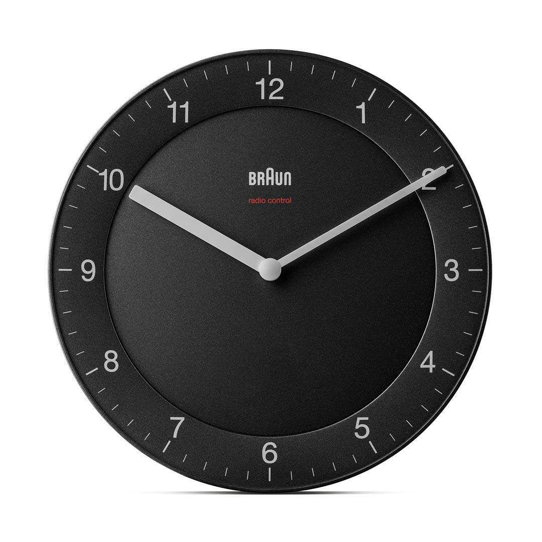 Braun Bc 06 B-Dcf Radio Reloj De Pared Negro