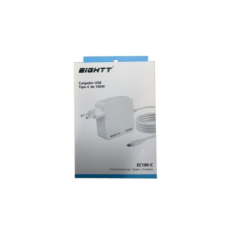 Eightt Cargador Usb-C Blanco 100w 5-20v 5a
