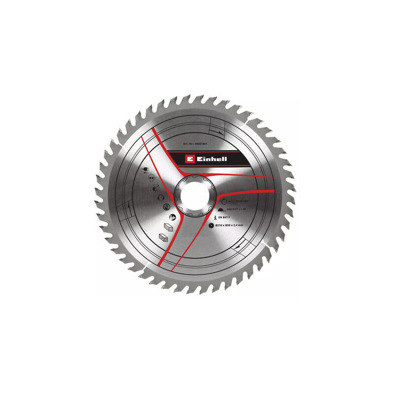 Einhell Kreislatt Hm, Ø 210 X 30 Mm, 2.4 Mm, 48z Para Mesa Inalámbrica Circular Saw Ts 36/210 Li Y Otros. 49587861