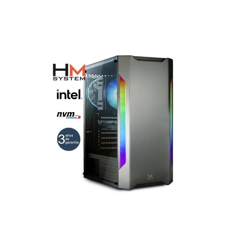 El Hm System Intel Omega Gaming Es Ideal Para Entusiastas En El Mundo Gaming. Dentro De La Gama Media, Se Compone De Una Placa Msi De Gama Media, Con Grafica Rtx 5060 8gb Capaz De Manejar Todo Tipo De Juegos Con Fluidez. La Fuente Redragon