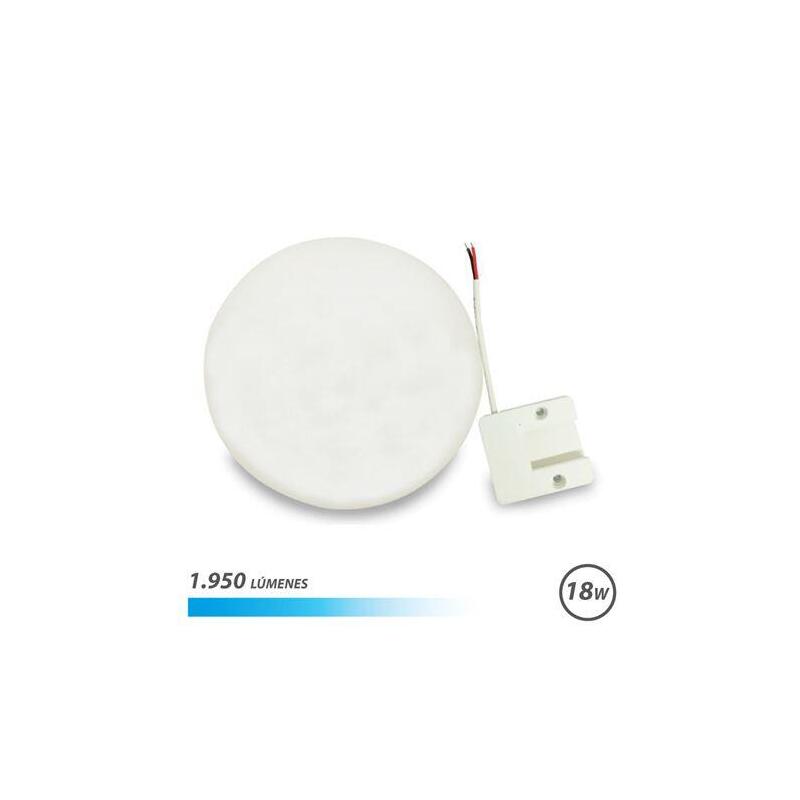 Elbat Aplique Redondo De Techo Con Base Fija Led 18w 1950lm - 6500k Luz Fria - Diametro 15cm