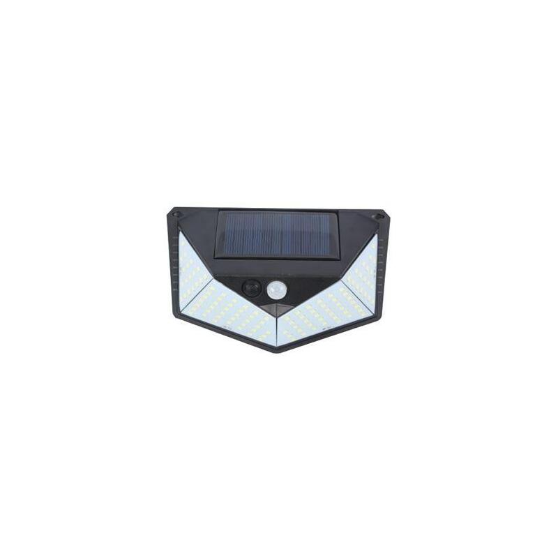 Elbat Aplique Solar 3 Caras - 250lm - Luz Fria 6500k - Sensor Movimiento - Bateria 1200mah