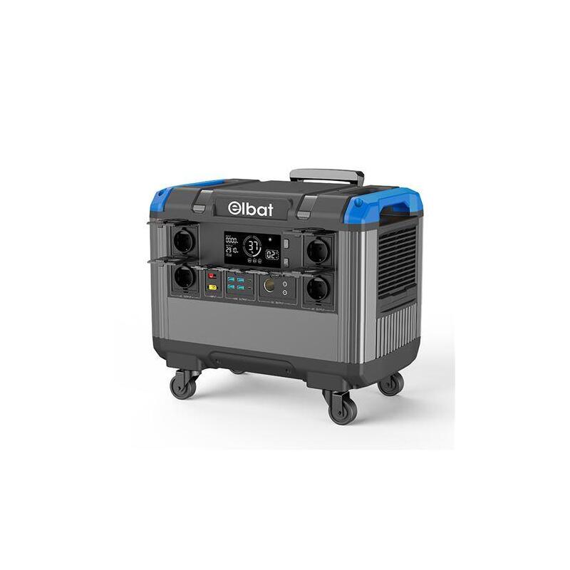Elbat Generador De Energia Portatil - 3000w - Bateria De Litio 840.000mah - Display Led - Funcion Bms - Admite Carga