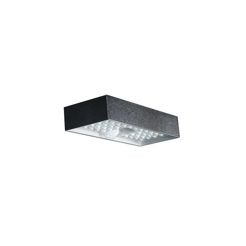 Elbat Lampara Solar Led - 230x97x42.7mm - 6w, 900 Lumenes - Luz Blanca 4000k - Sensor De Movimiento - Color Negro
