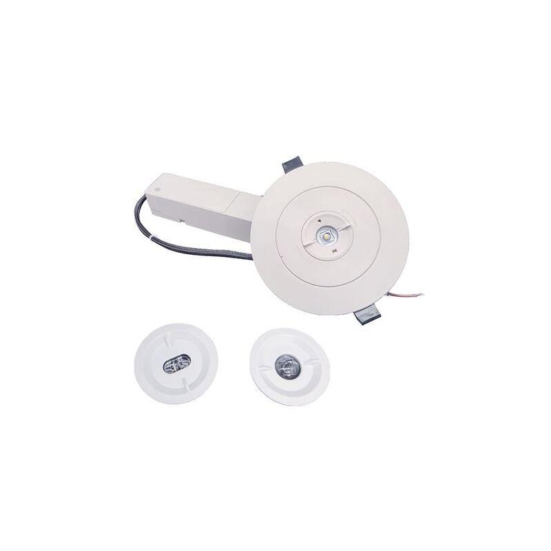 Elbat Luz De Emergencia Empotrable - 330 Lumens - 6000k - 2w - Luz Fria - 3 Horas De Autonomia - Bateria De Litio