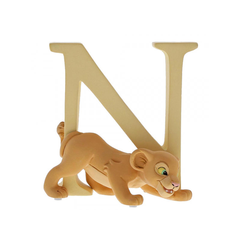 En - Letra Inicial N Con Figura De Nala