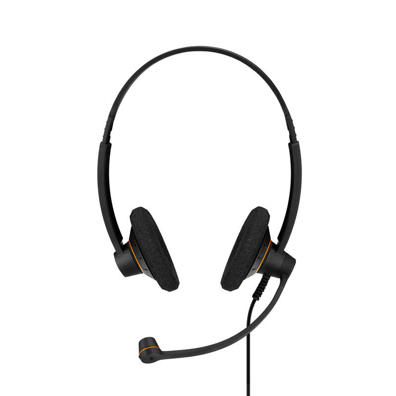 Epos I Sennheiser Impact Sc 60 Usb Ml Auricular En Oreja Cableado Usb Negro Con Reflejos Naranjas