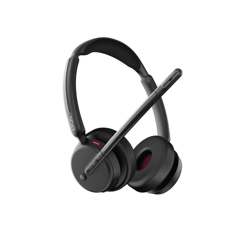 Epos Impact 500 Ms Uc Anc Wl Usb-C+A Beidseitiges On-Ear Azultooth Headset Inkl. Bt Dongle Teams Zertifiziert