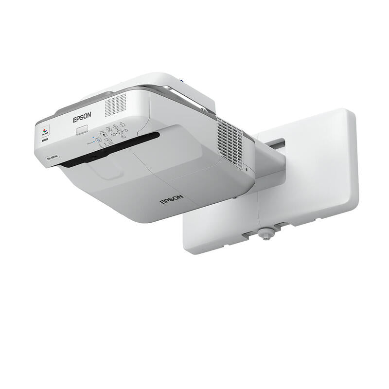 Epson Eb-685wi Proyector 3lcd 3500 Lúmenes (Blanco) 3500 Lúmenes (Color) Wxga (1280 X 800) 16:10 720p Lan Gris Blanco