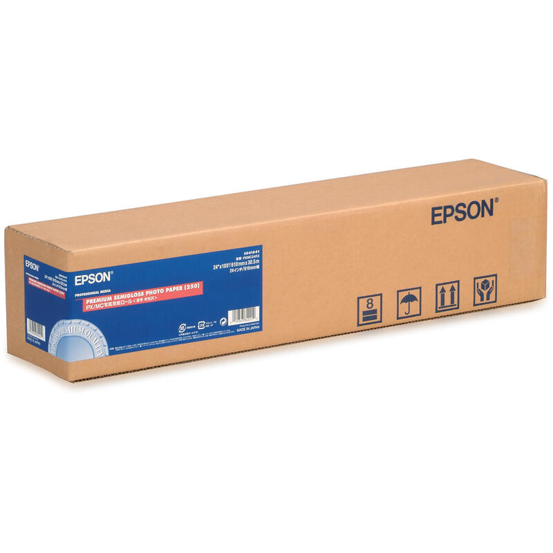 Epson Rollo De Premium Semigloss Photo Paper, 24 X 30,5 M, 250 G/M²