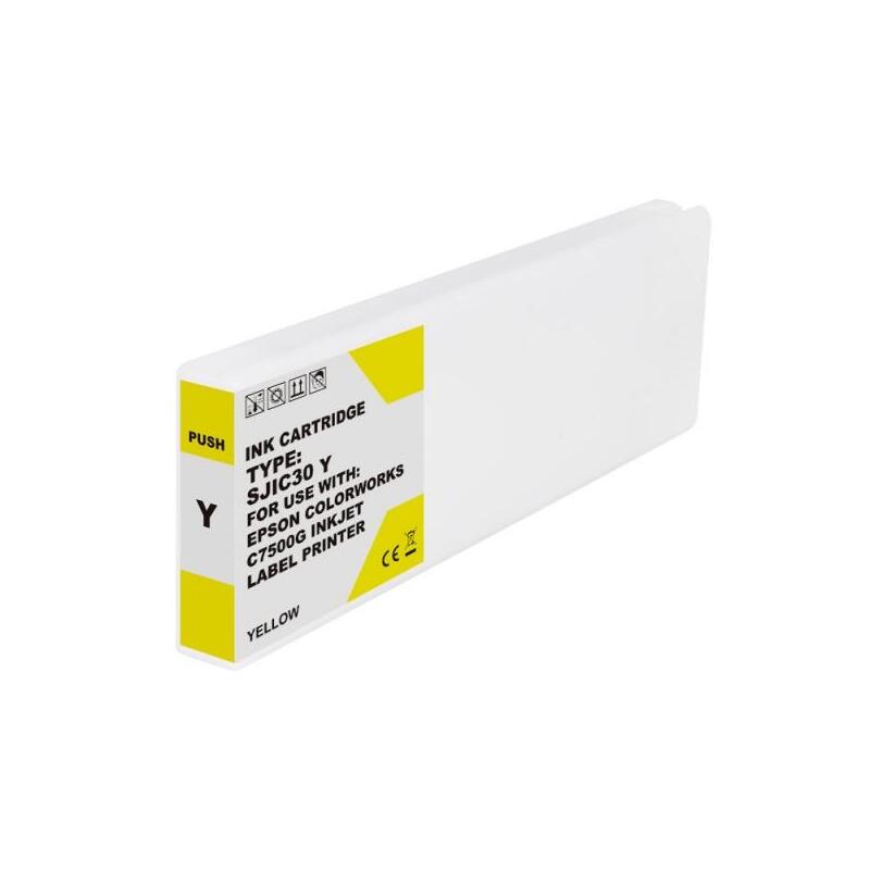 Epson Sjic30p Amarillo Tinta Pigmentada Generico - Reemplaza C33s020642/Sjic30p(Y)