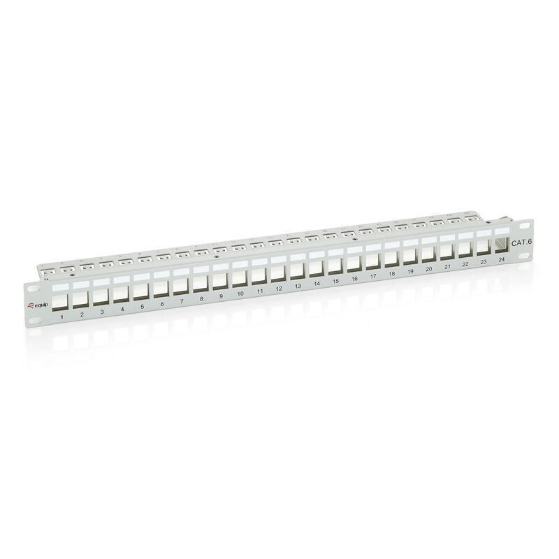 Equip 767124 Patchpanel Cat6 Protegido Para Jacks Keystone Gris