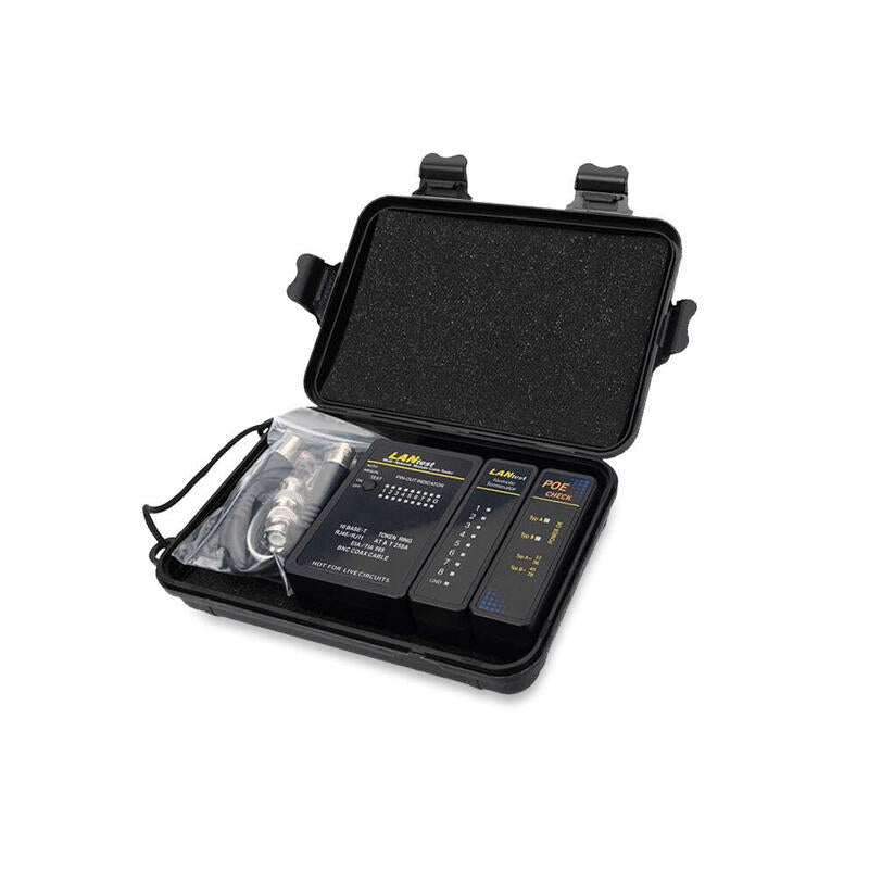 Equip Comprobador De Cables Para Rj45/Rj12/Rj11/Bnc/Poe Negro
