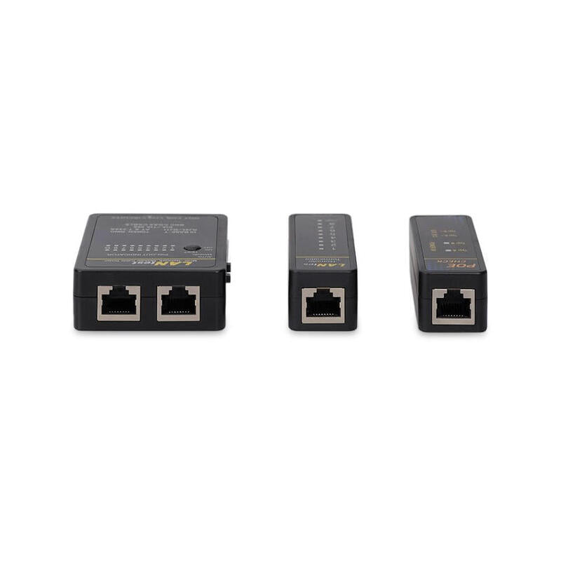 Equip Comprobador De Cables Para Rj45/Rj12/Rj11/Bnc/Poe Negro