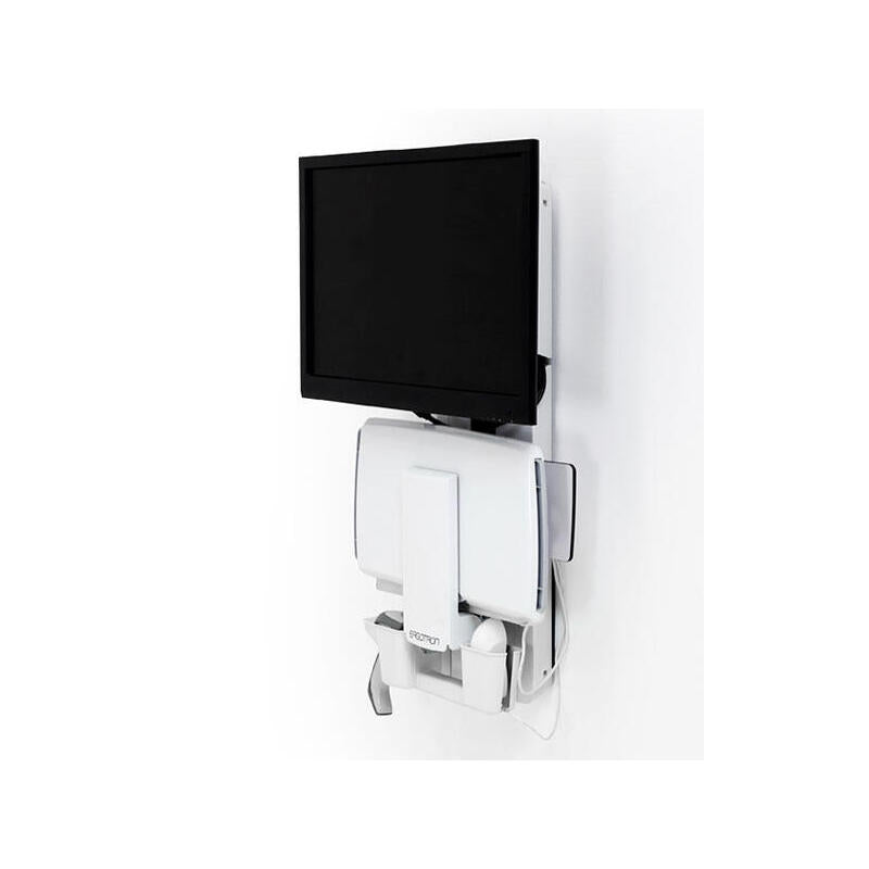 Ergotron Styleview Vertical Lift Patient Room Kit De Montaje De La Pantalla / Teclado (Vertical) De Pie-Sentado Instalable En Pared Hasta 24 Pulgadas Blanco