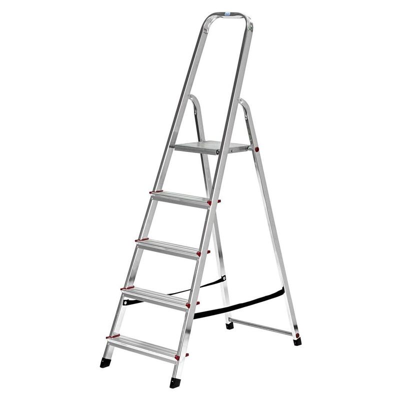 Escalera De Aluminio Krause Corda De 5 Peldaños