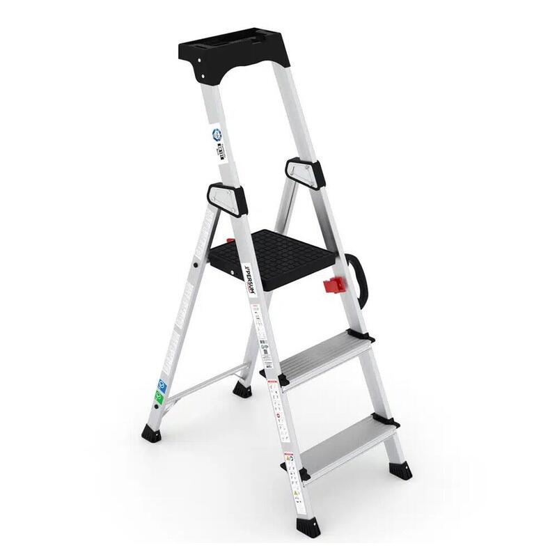 Escalera Profesional Delux De Aluminio 3 Peldaños
