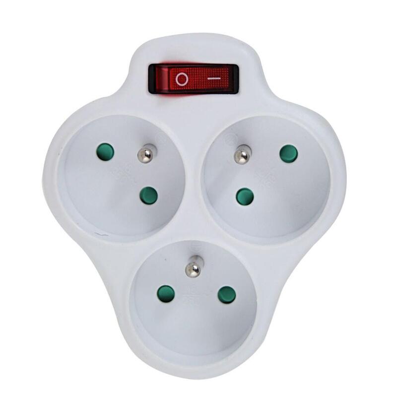 Esperanza Elk304w Divisor Eléctrico Interruptor De 3 Tomas Blanco