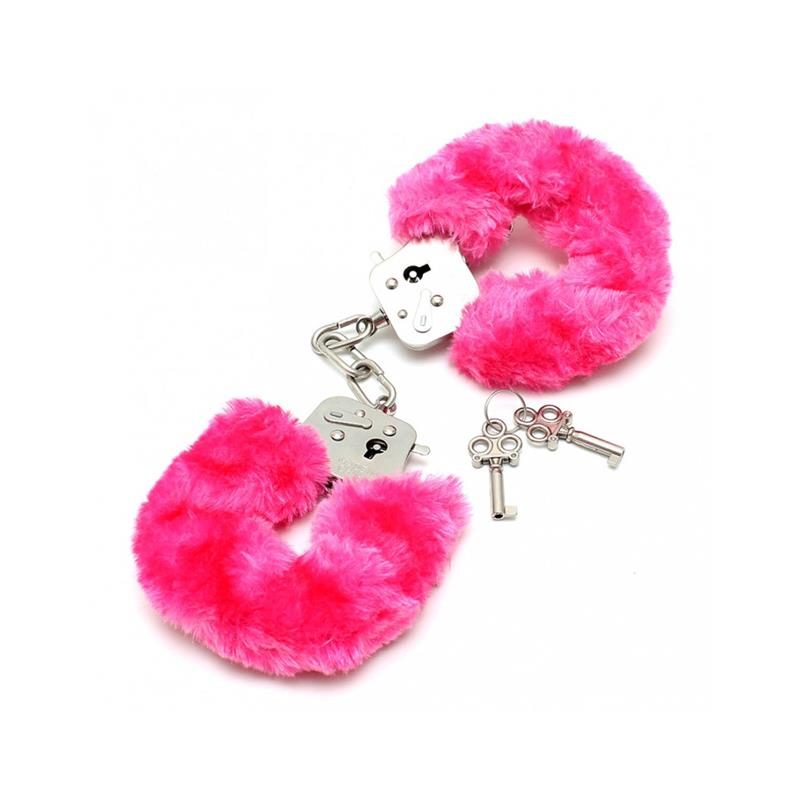 Esposas Metálicas Con Pelo Rosa