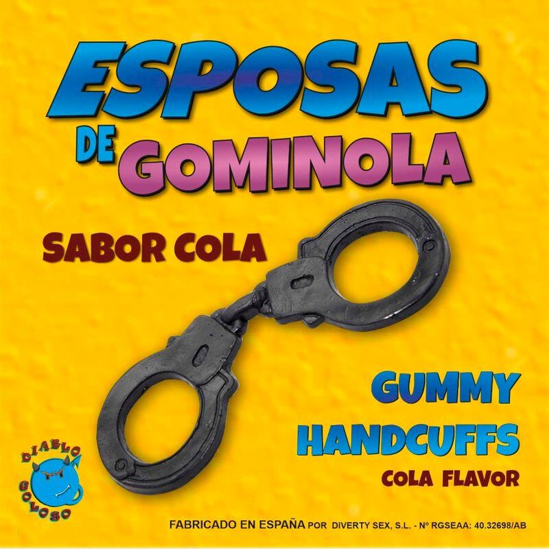 Diablo Picante - Esposas Gominola Negras Cola