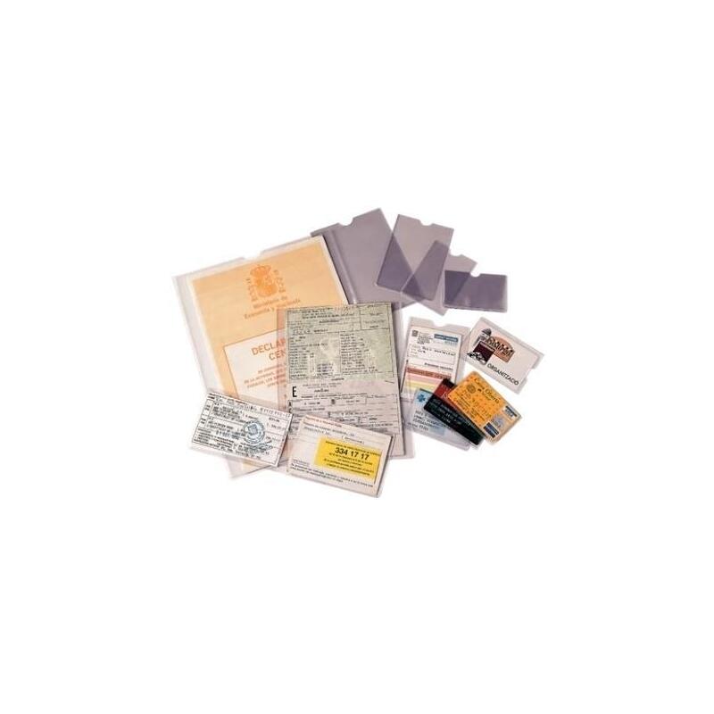 Esselte Funda Portacarnets 75q 78x114mm Pvc Liso 140 Micras Caja 100u Transparente