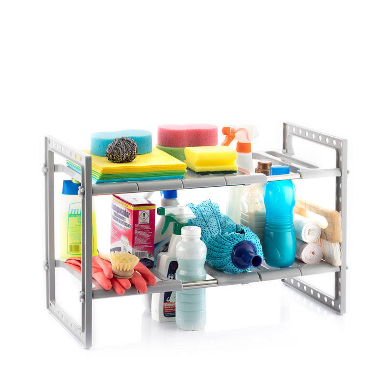 Estantería Extensible Para Fregadero Shibblek 2 Estantes V0103677 Innovagoods