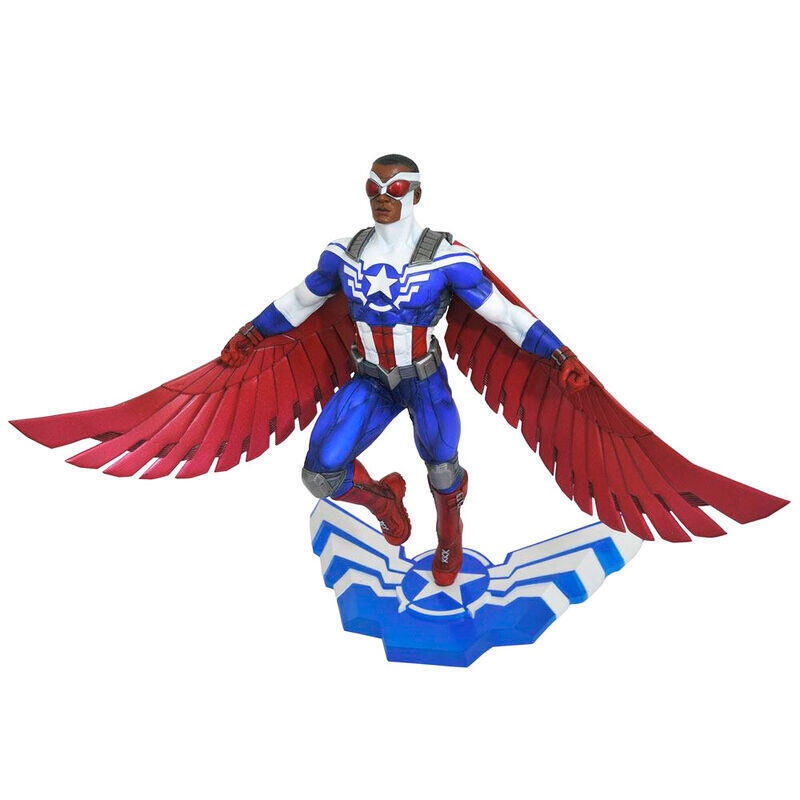 Estatua Diorama Captain America Sam Wilson 25cm