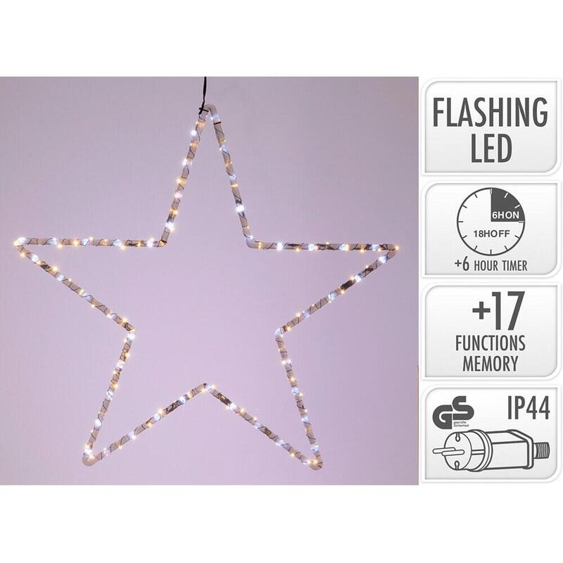 Estrella Leds Negro 56 Cm