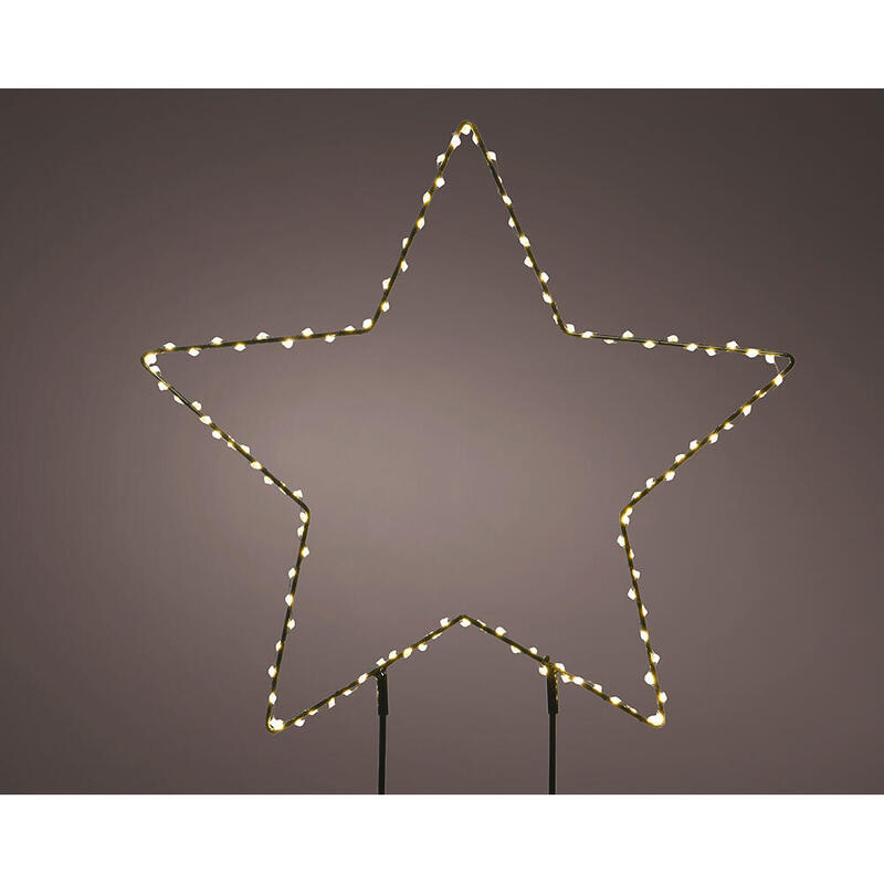Estrella Microleds De Estaca, Ø38x0,6cm. Lumineo